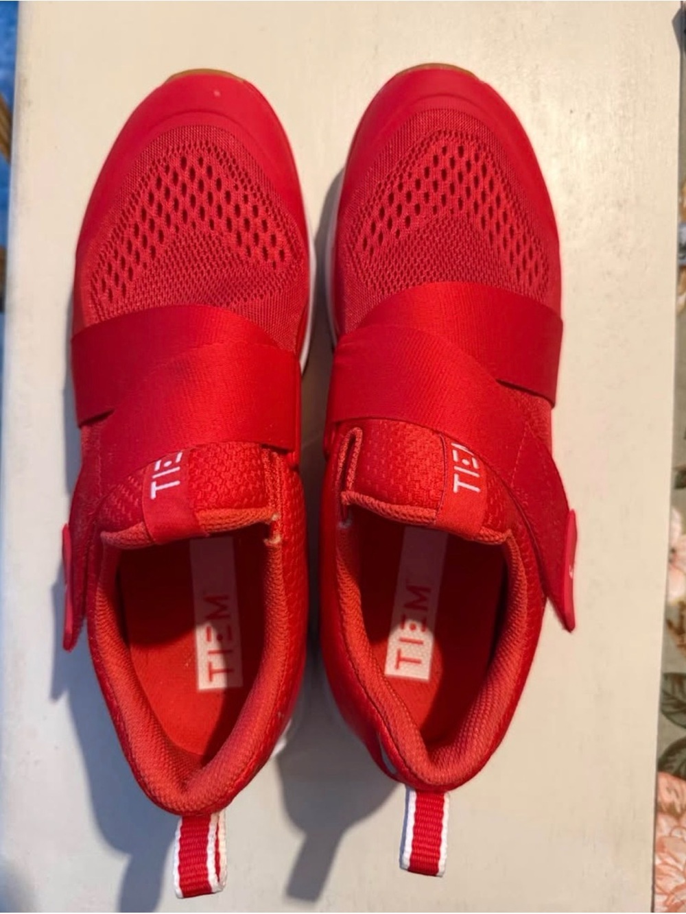 TIEM Red Women's Cycling Shoes - Picture 2 of 3